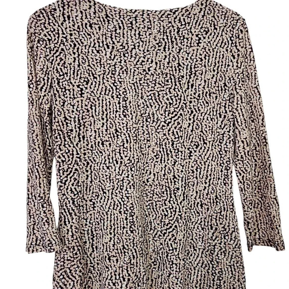 Style & Co Black Speckled Twist Knot Top Size M - Picture 4 of 7